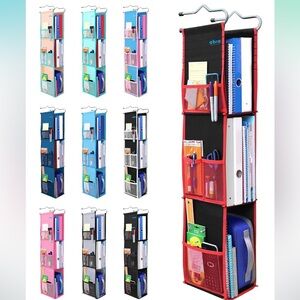 Hanging Organizer for the school or gym locker. Brand new. Red/black color.